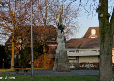 Skulptur in Alpen