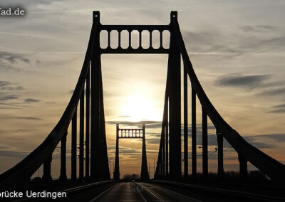 Rheinbrücke Sonnenuntergang